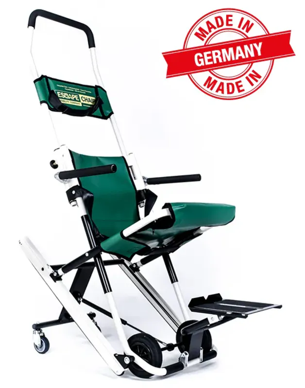 Escape Chair CF (Comfort med armlene og fotstøtte) Evakueringsstol inkl støvtrekk